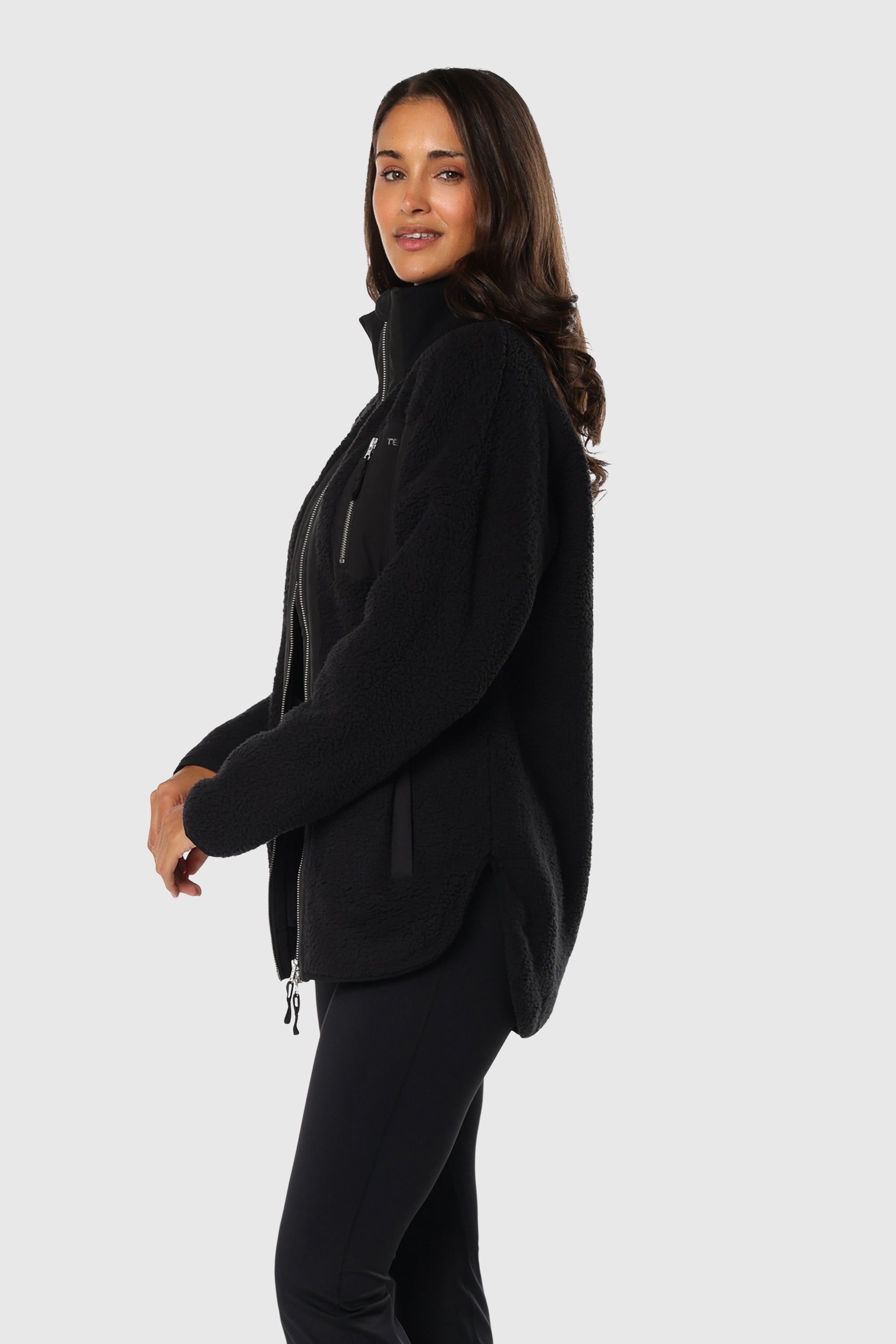 Stylish Teddy Zip Jacket for Women - Soft & Cozy Fleece Outerwear - Perfect for Casual Outfits & Winter Layering