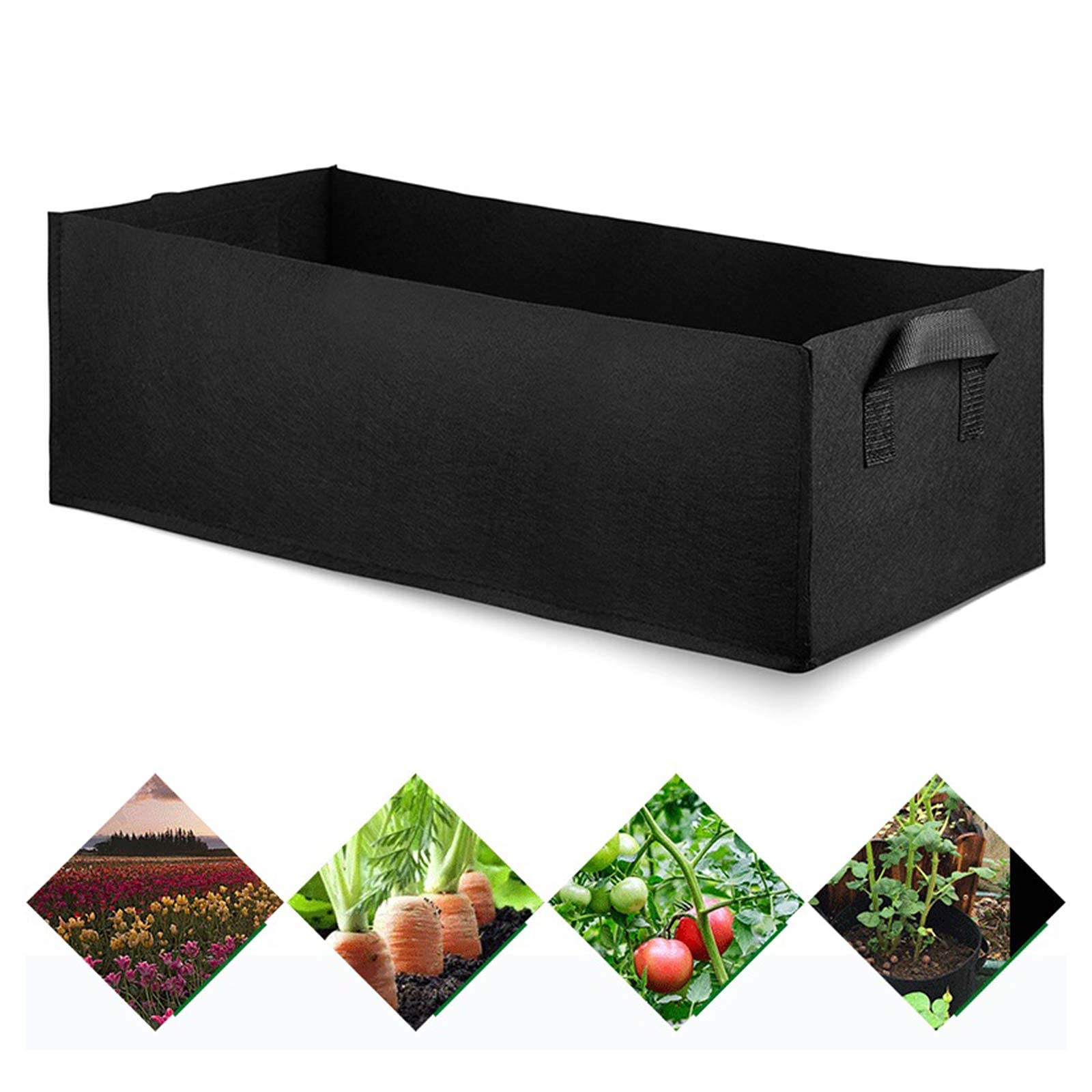 GWOKWAI 32 Gallon Heavy Duty Nonwoven Fabric Plant Grow Bags - Aeration Pots for Vegetables, Fruits, Flowers & Garden Planting | Indoor & Outdoor Gardening Containers