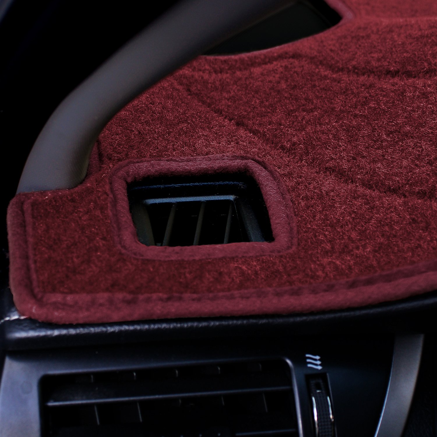 Coverking Custom Fit Dash Covers for Chevrolet Corvette - Premium Poly Carpet Interior Accessories (Red) | Perfect for Sun Protection & Interior Upgrades