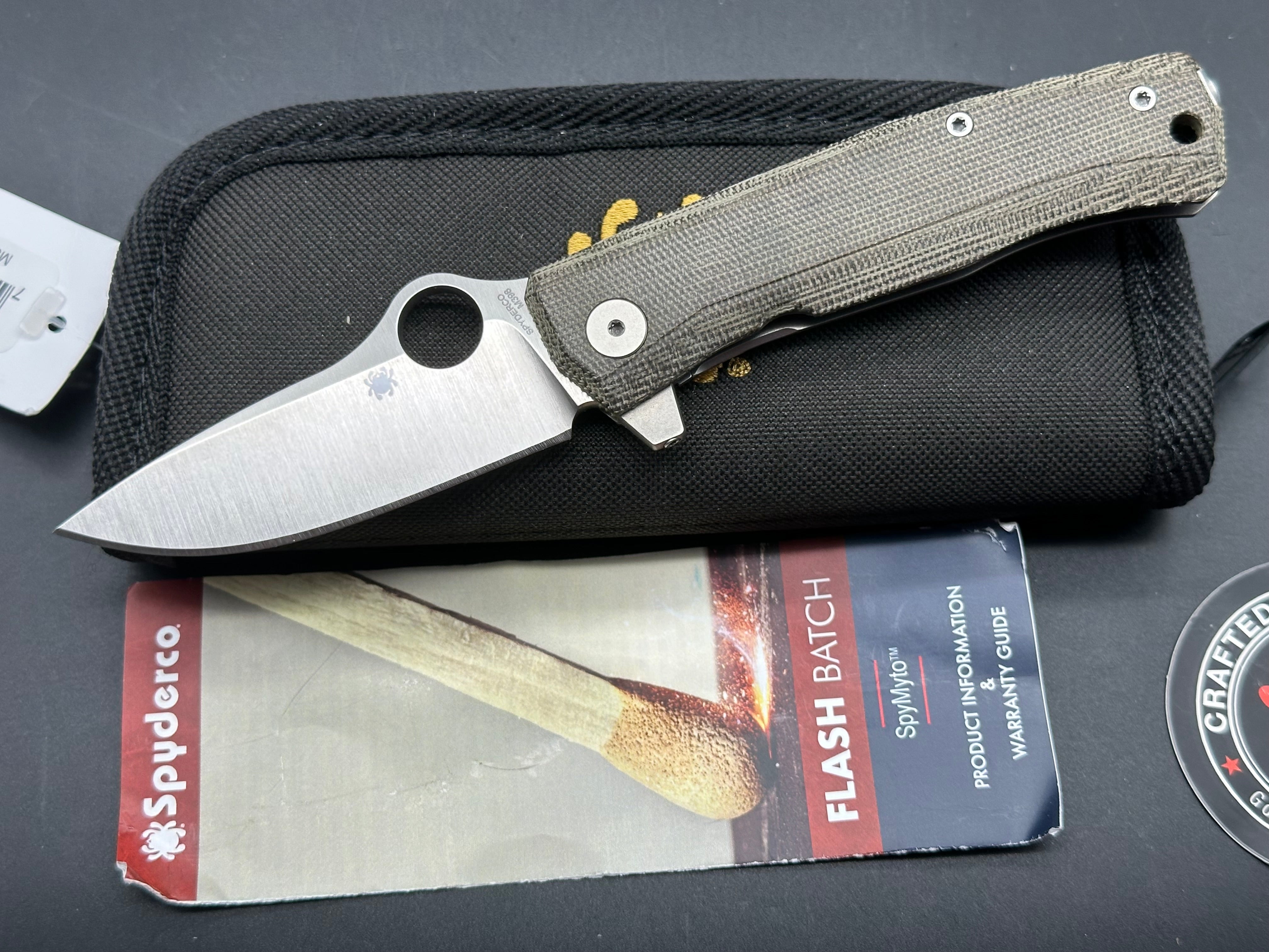 Spyderco SpyMyto Folding Knife - Premium EDC Pocket Knife with High-Performance Steel Blade for Outdoor, Camping, and Everyday Carry (EDC) Use
