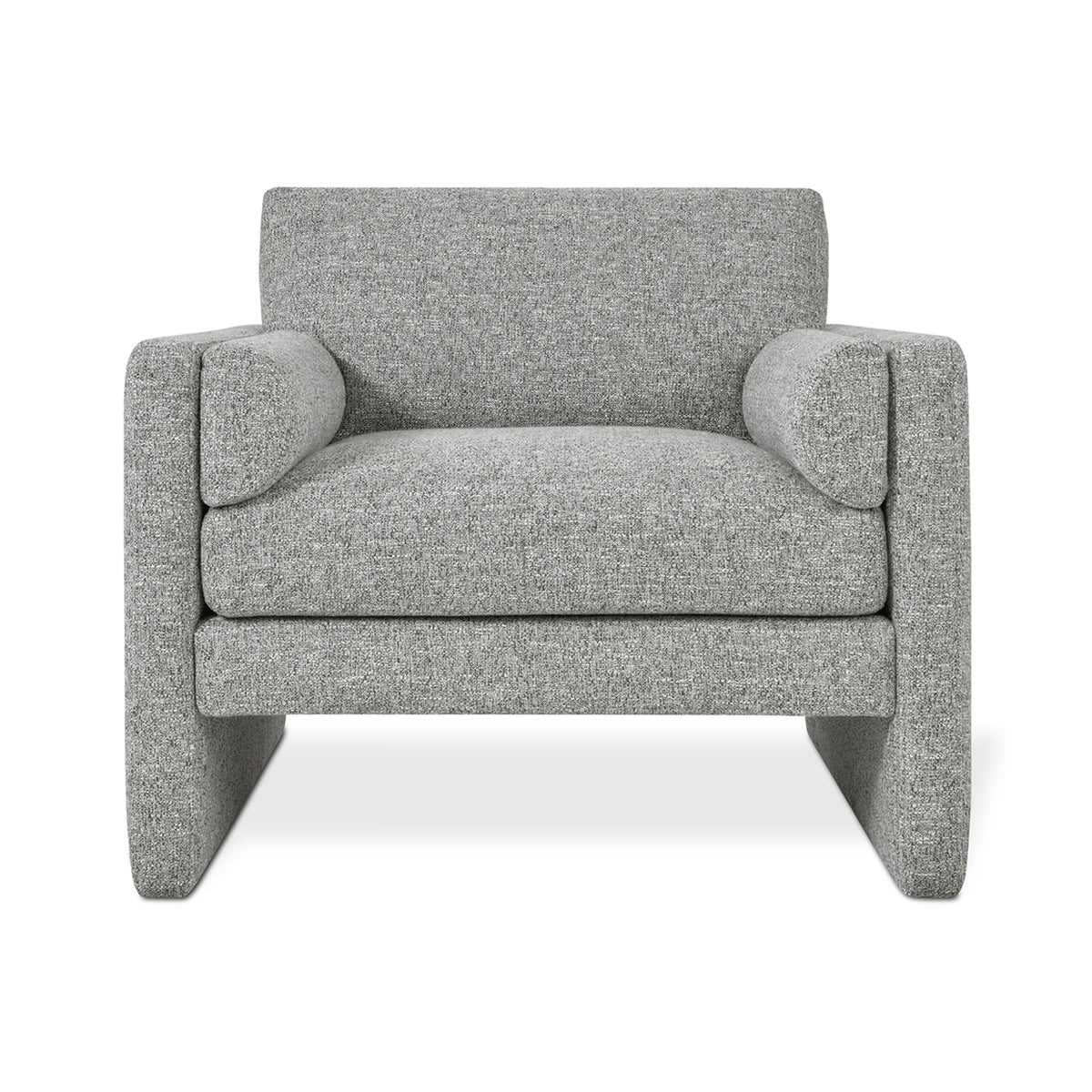 M Co Living Laurel Armchair - Modern Accent Chair for Living Room, Bedroom & Office - Comfortable Upholstered Armchair with Wooden Legs - Perfect for Reading, Relaxing & Home Decor
