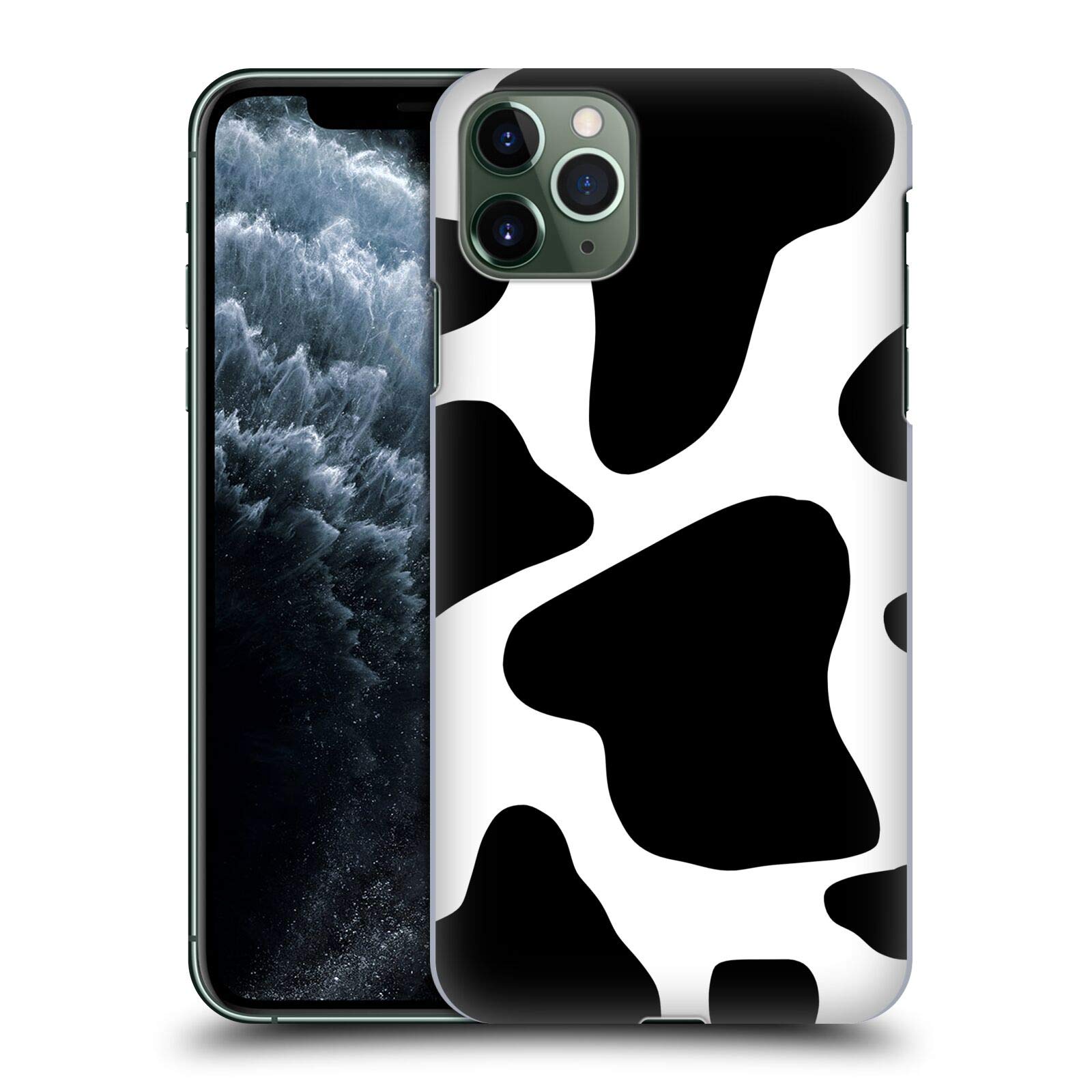 Officially Licensed Grace Illustration Cow Animal Prints Hard Back Case for Apple iPhone 11 Pro Max - Durable Protective Phone Cover with Unique Design - Perfect for Farm Lovers, Country Style & Everyday Use