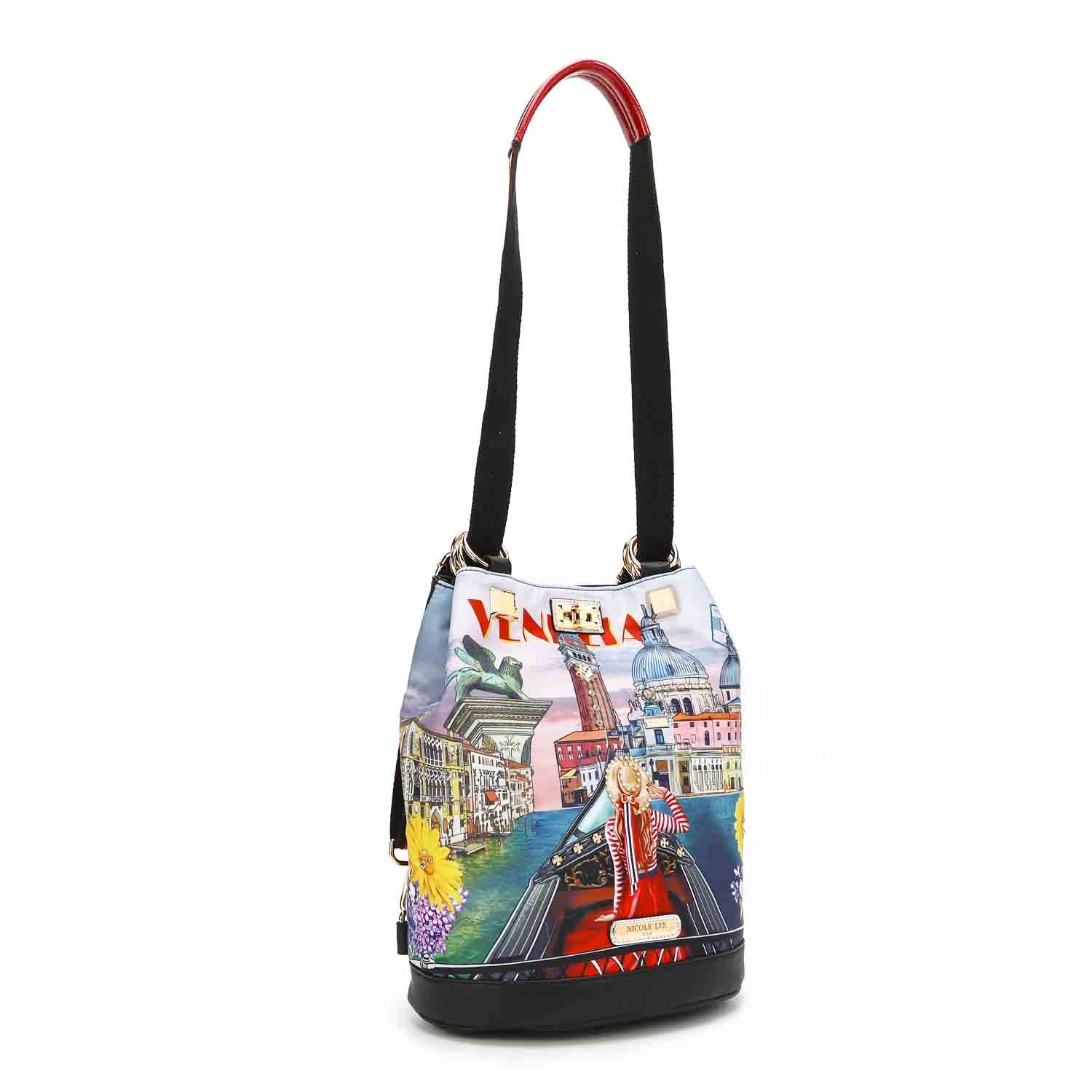 Durable Nylon Multifunctional Bucket Backpack for Travel, Hiking & Daily Use - Water-Resistant & Spacious Design