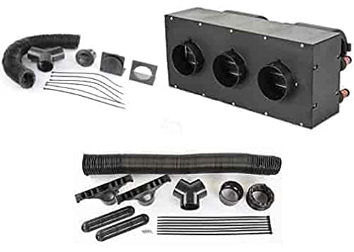 JEGS 70602K Universal Car Heater and Duct Kit - Compatible with Most Vehicles - Perfect for Winter Driving & Defrosting Windshields