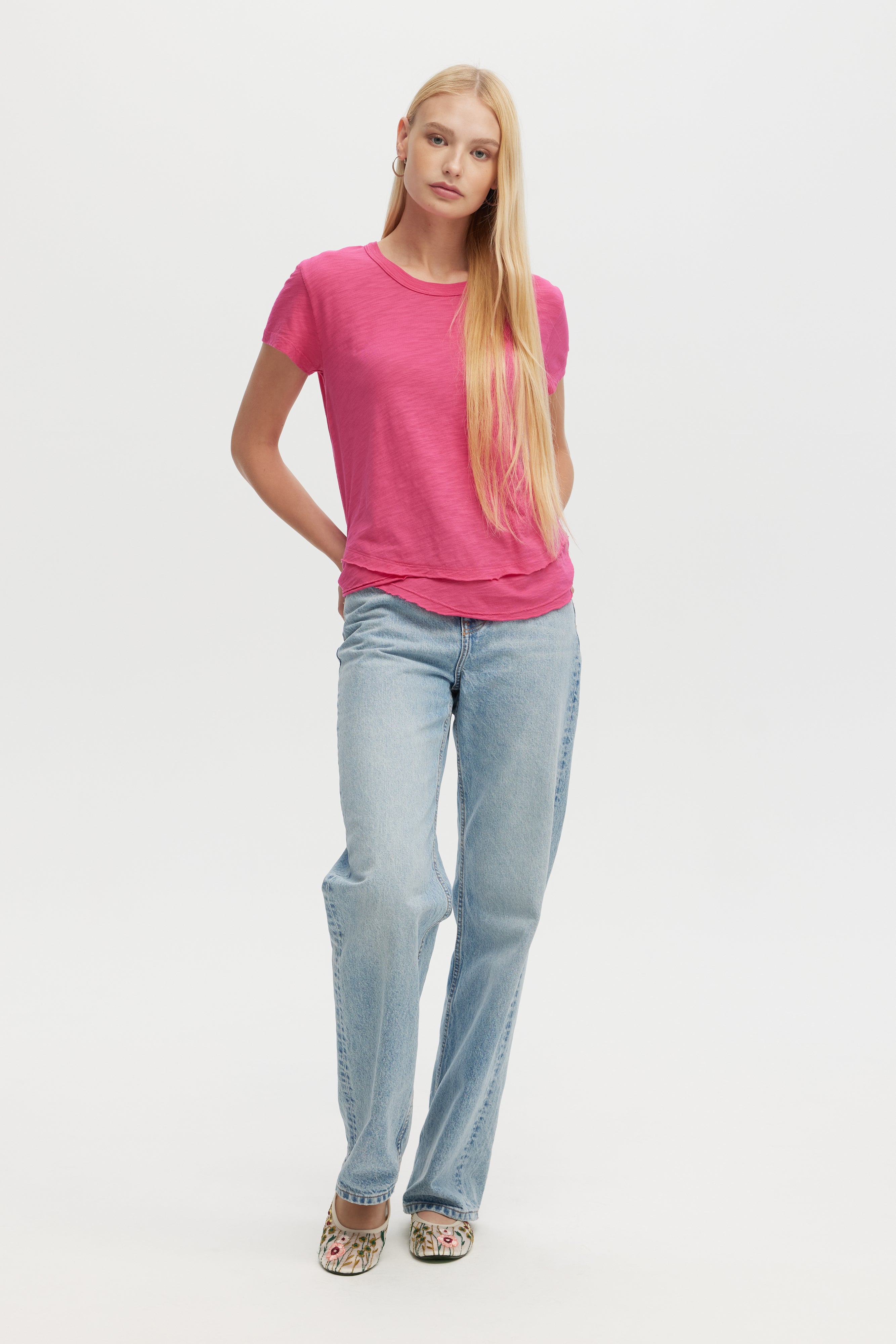AVA MOCK LAYER TEE - Women's Fashion Layered T-Shirt for Casual Wear, Street Style & Everyday Outfits