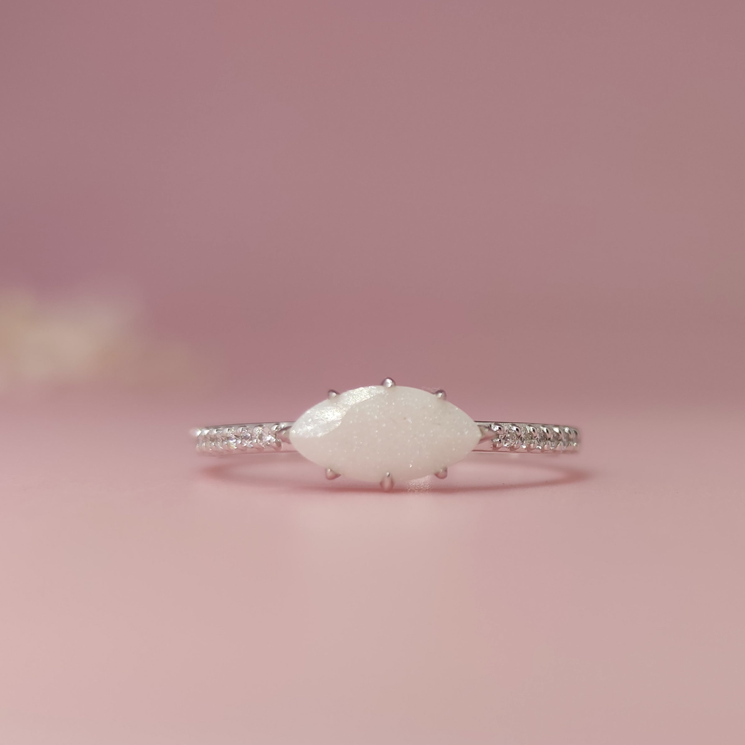 NurturedBonds 14K Gold Marquise Breastmilk Keepsake Ring - Perfect for Mothers to Cherish Precious Memories, Ideal for Breastfeeding Moms, Unique Jewelry Gift for New Moms and Baby Showers