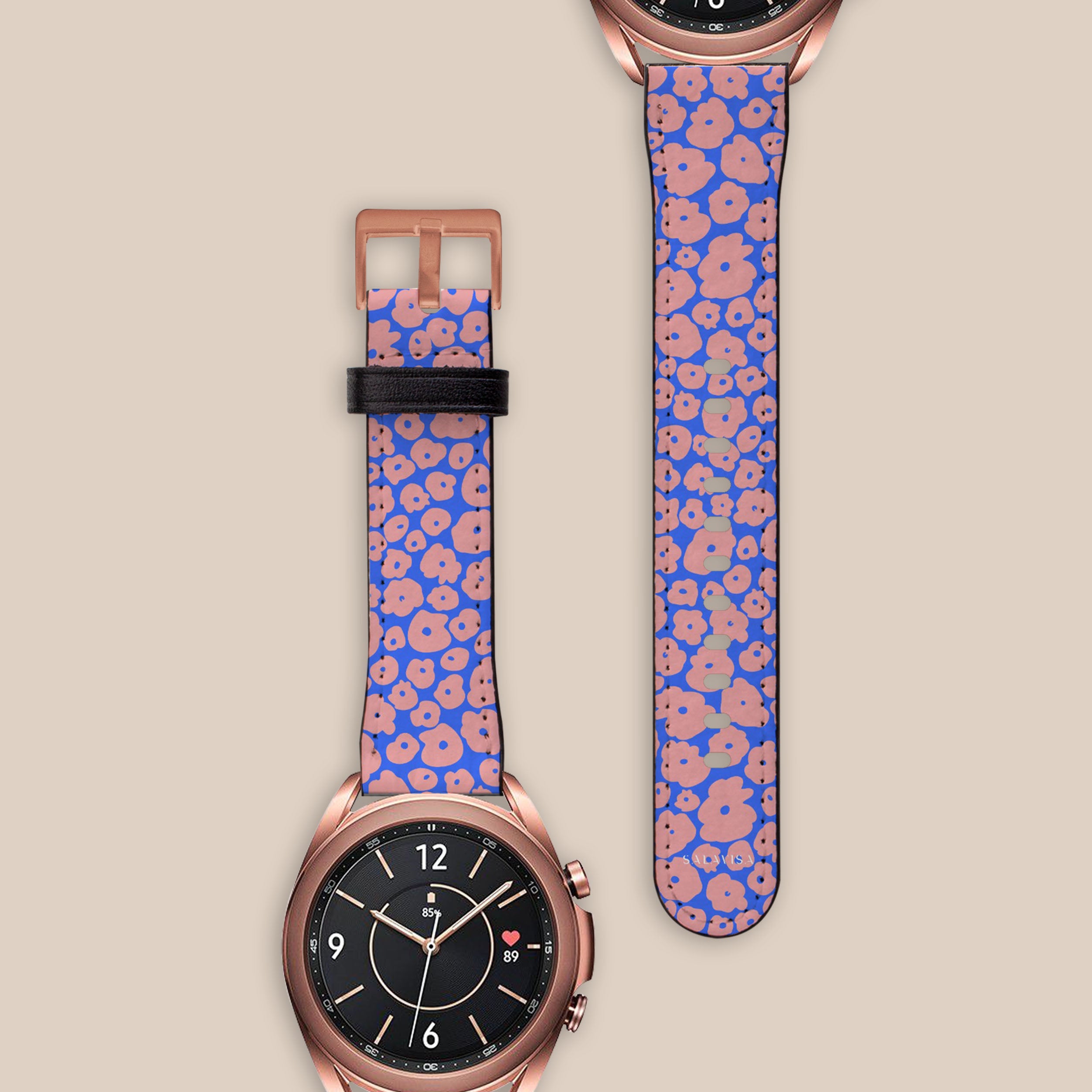 Puffy Spring Galaxy Watch Band - Soft Silicone Strap for Samsung Galaxy Watch 4/5/6, Adjustable Comfortable Wristband for Women & Men - Perfect for Workouts, Running & Everyday Wear