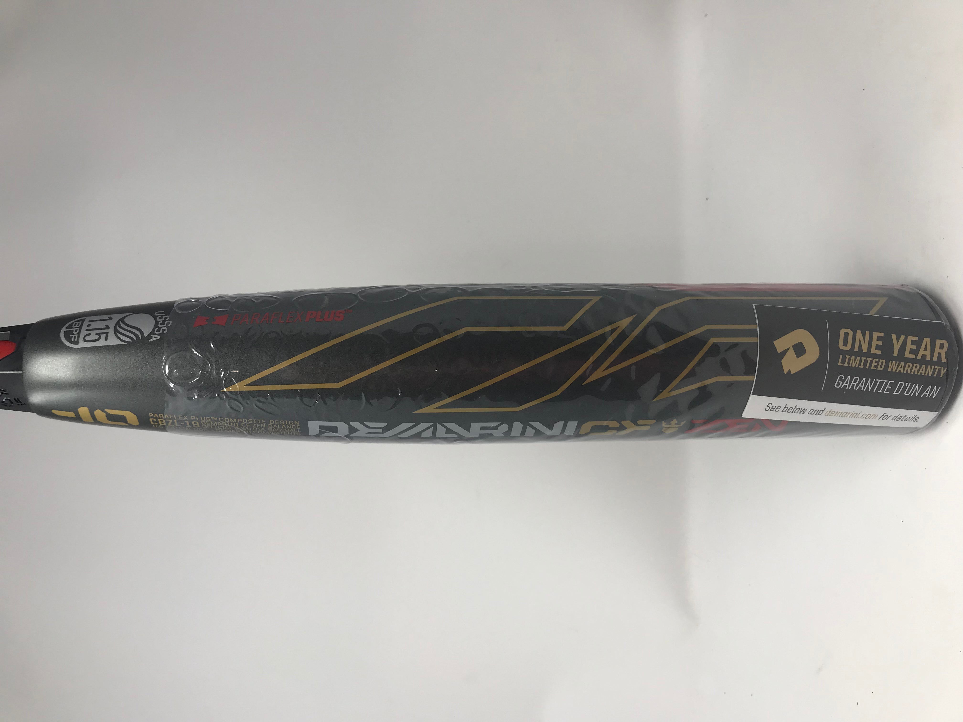 DeMarini CF Zen 32/22 Senior League Baseball Bat - Black/Gray/Red | 2 3/4 Barrel | High Performance for Youth & Adult Players | Perfect for Competitive Games & Training Sessions