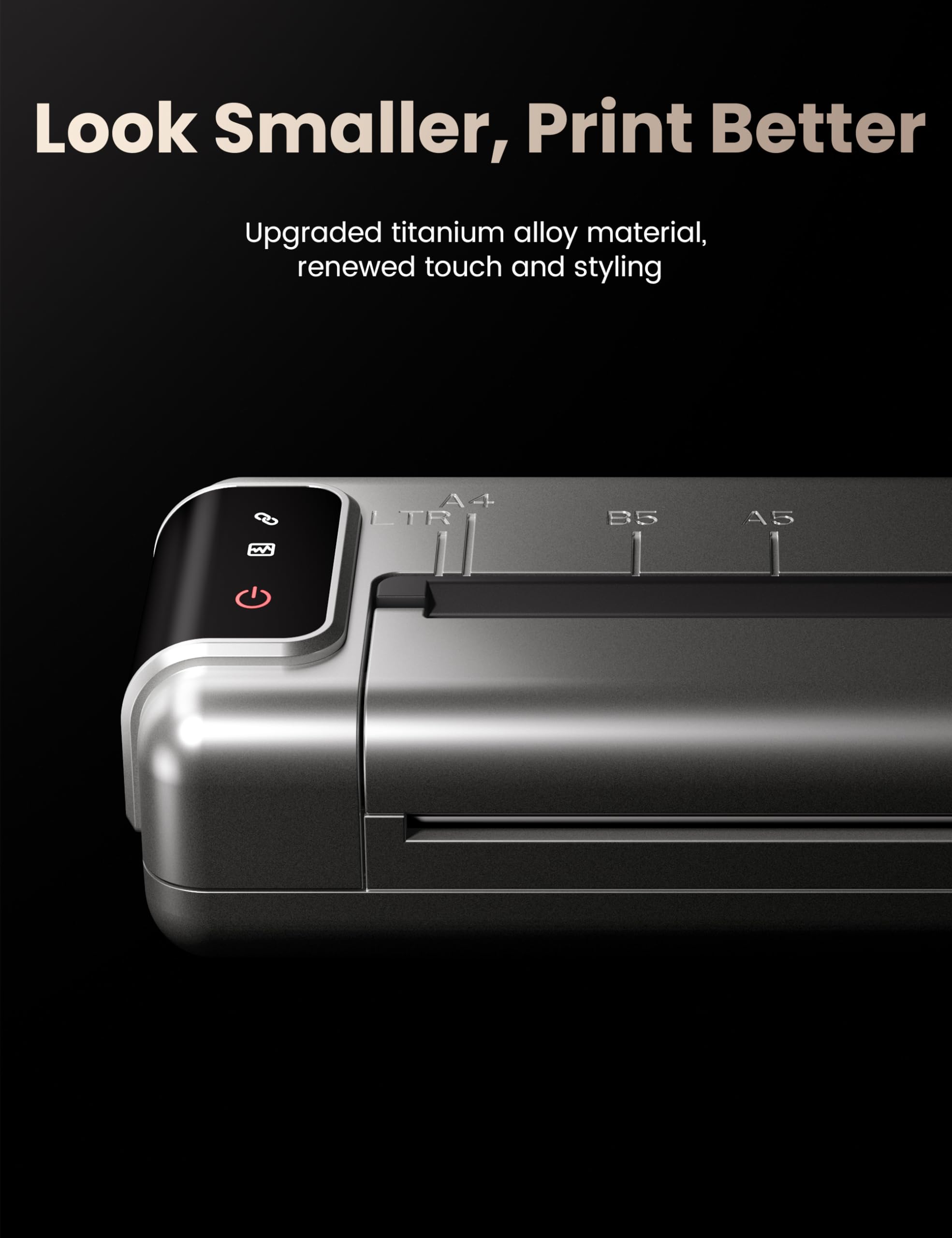 Phomemo Q302 Wireless Bluetooth Thermal Printer - 300dpi High Resolution, Inkless & Silent Printing for Business Travel - Compatible with Smartphone, iPhone, Android & PC - Perfect for Receipts, Labels, Tickets and On-the-Go Printing
