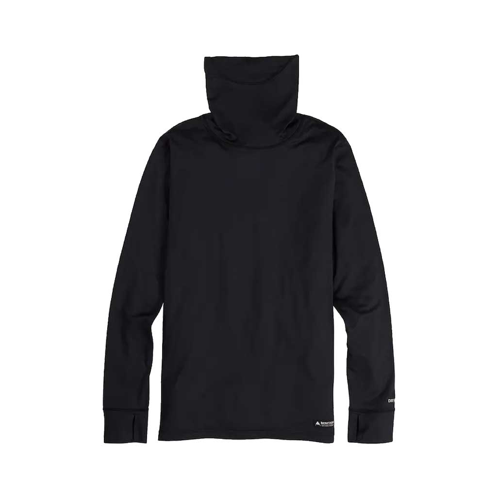 Burton Midweight Base Layer Long Sleeve Shirt for Men & Women - Thermal Underwear for Cold Weather - Black - Perfect for Skiing, Hiking & Winter Sports
