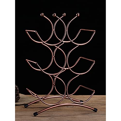 Rustic Wood Wine Rack Countertop Holder - Wine Storage Stand & Display Shelf for Kitchen, Bar, Cellar - Perfect for Home Decor & Entertaining