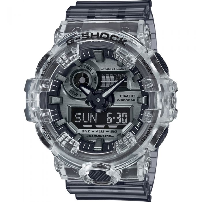 G Shock GA700SK-1A Digital Analog Sport Watch for Men - Shock Resistant, Waterproof, Durable - Perfect for Outdoor Activities, Running, Hiking & Workouts
