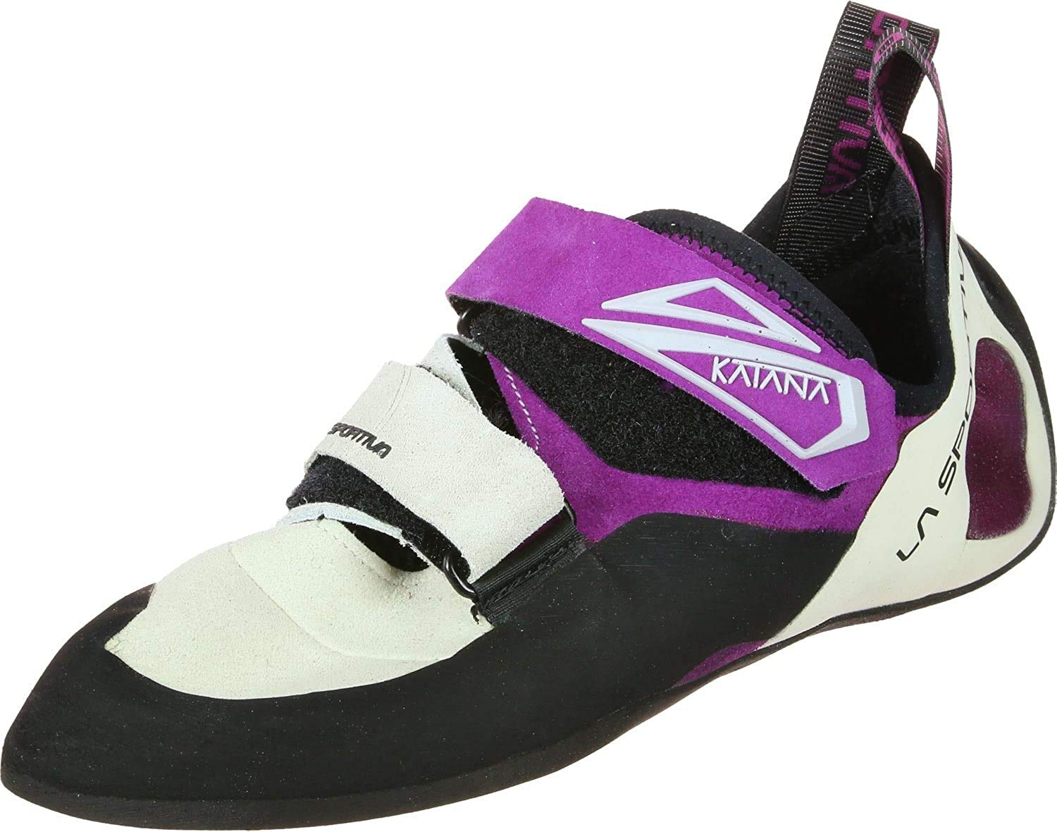 La Sportiva Katana Women's Climbing Shoes - White/Purple | Perfect for Indoor Rock Climbing & Outdoor Bouldering
