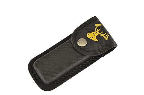 Frost Cutlery Folding Pocket Knife with Sheath - Compact EDC Knife for Camping, Hiking & Outdoor Survival