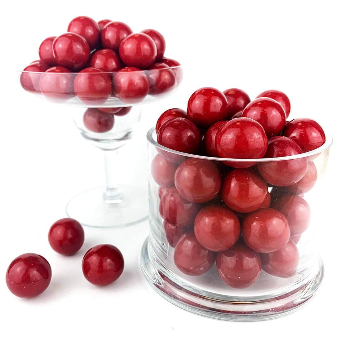 Color It Candy Red 1 Inch Gumballs 2 Lb Bag - Bulk Chewing Gum for Weddings, Birthdays, Candy Buffets, Party Favors & Table Centerpieces - Great for Vending Machines, Dessert Toppings and DIY Crafts