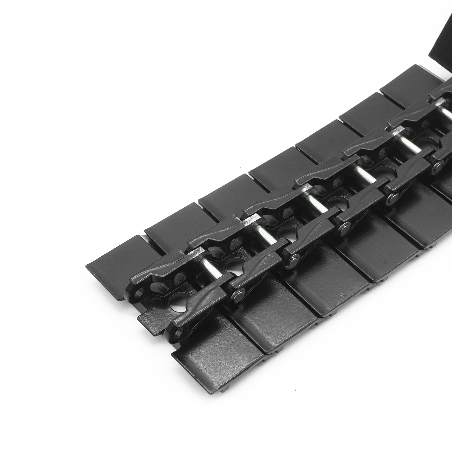 1 Pair 50MM Metal Tracks for 1/14 Scale RC Hydraulic Excavator | DIY Electric Digger Remote Control Toy Parts | Perfect for Construction Model Play & RC Vehicle Accessories