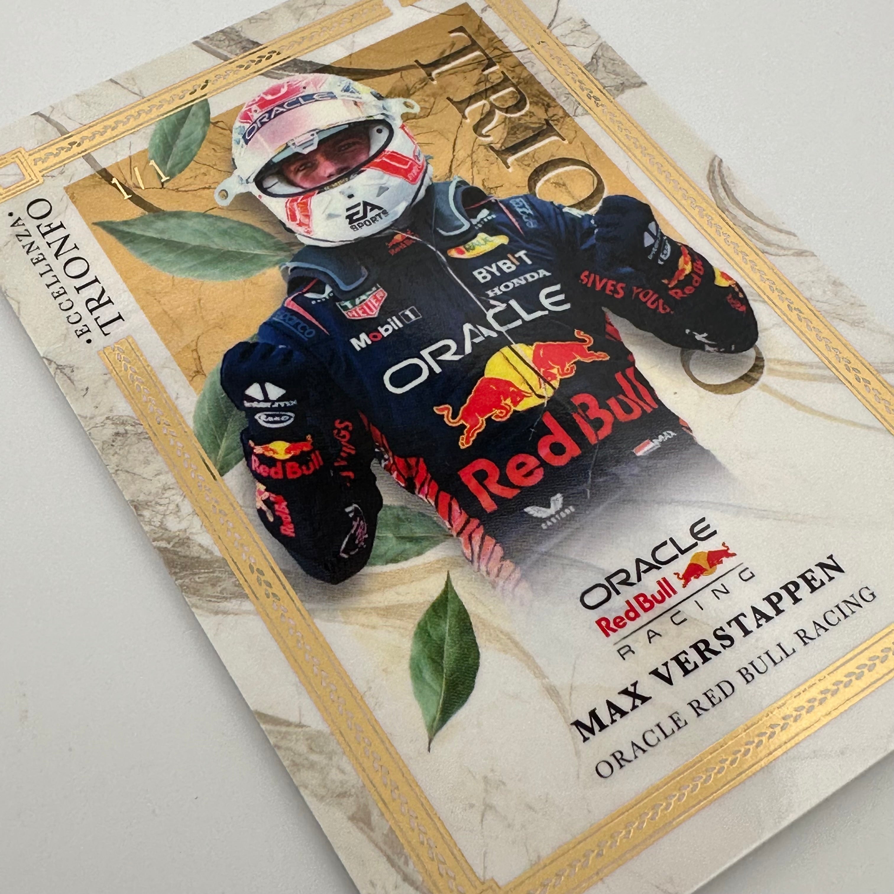 2023 Max Verstappen Eccellenza Trionfo 1:1 Scale Gold Collectible - Perfect for F1 Racing Fans, Home Display & Sports Memorabilia Collections