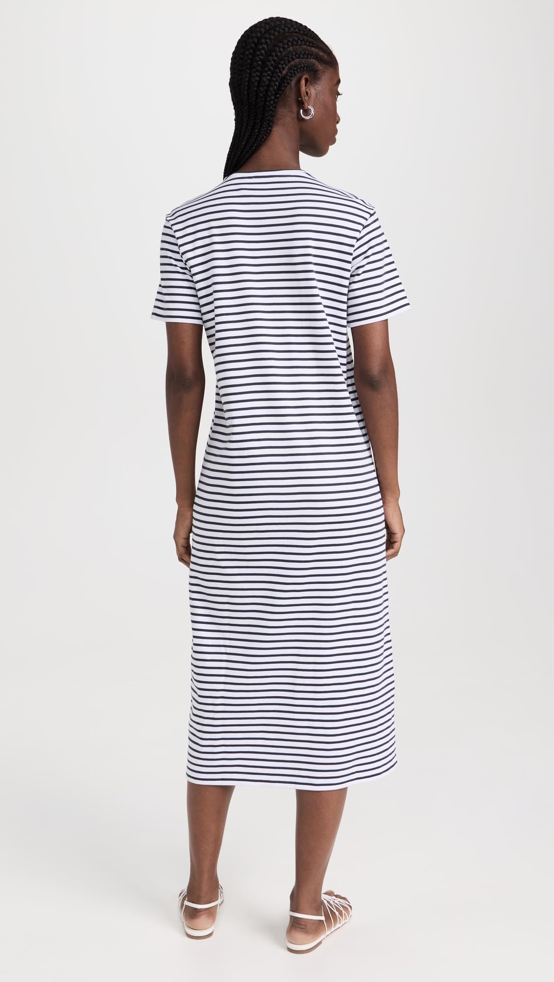 Theory Women's Easy Tee Dress - Soft Cotton Casual T-Shirt Dress for Everyday Wear | Perfect for Work, Weekend & Travel Outfits