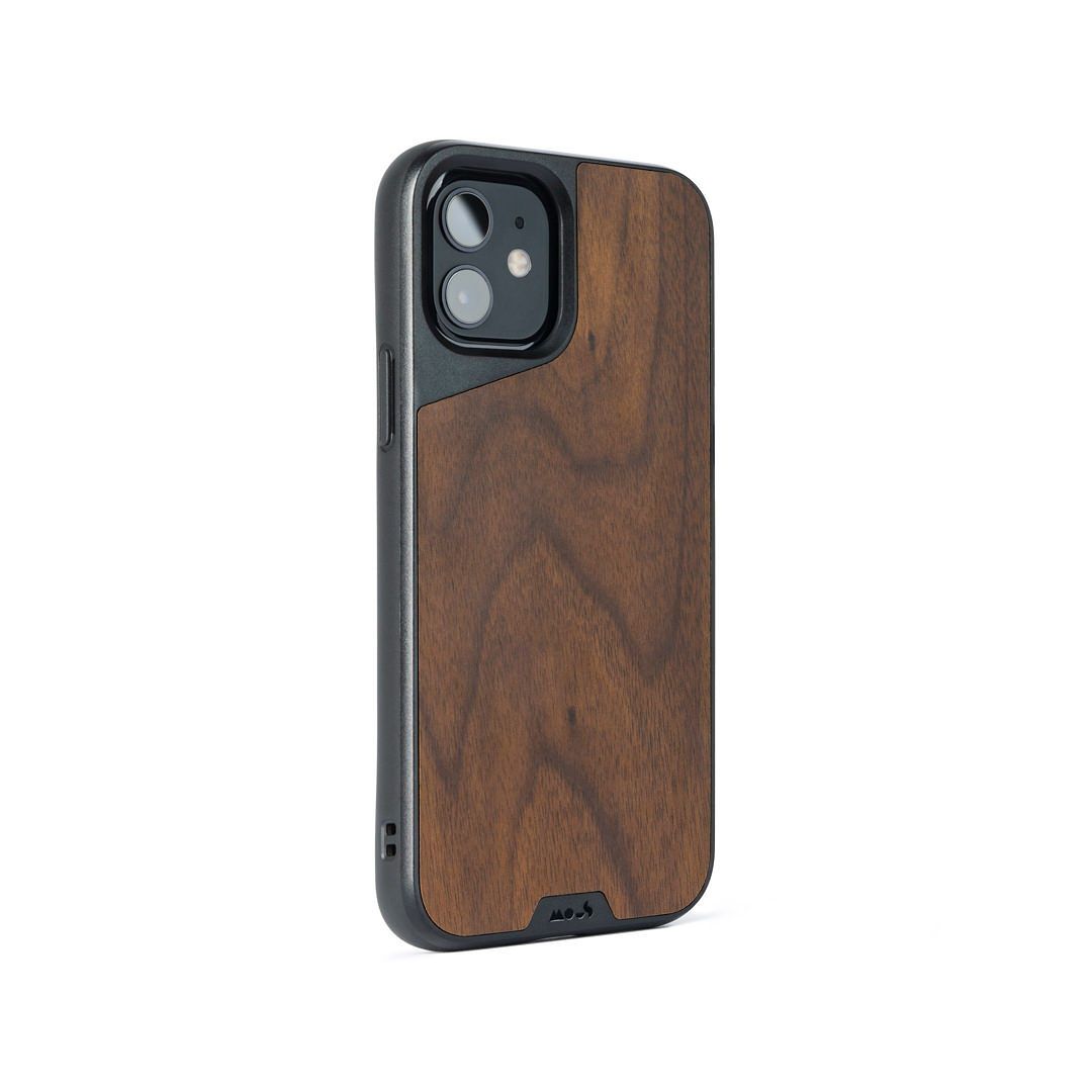 MagSafe® Compatible Walnut Phone Case for iPhone 14/13/12 Pro Max - Premium Wooden Protective Cover with Strong Magnetic Grip - Perfect for Work, Travel & Everyday Use