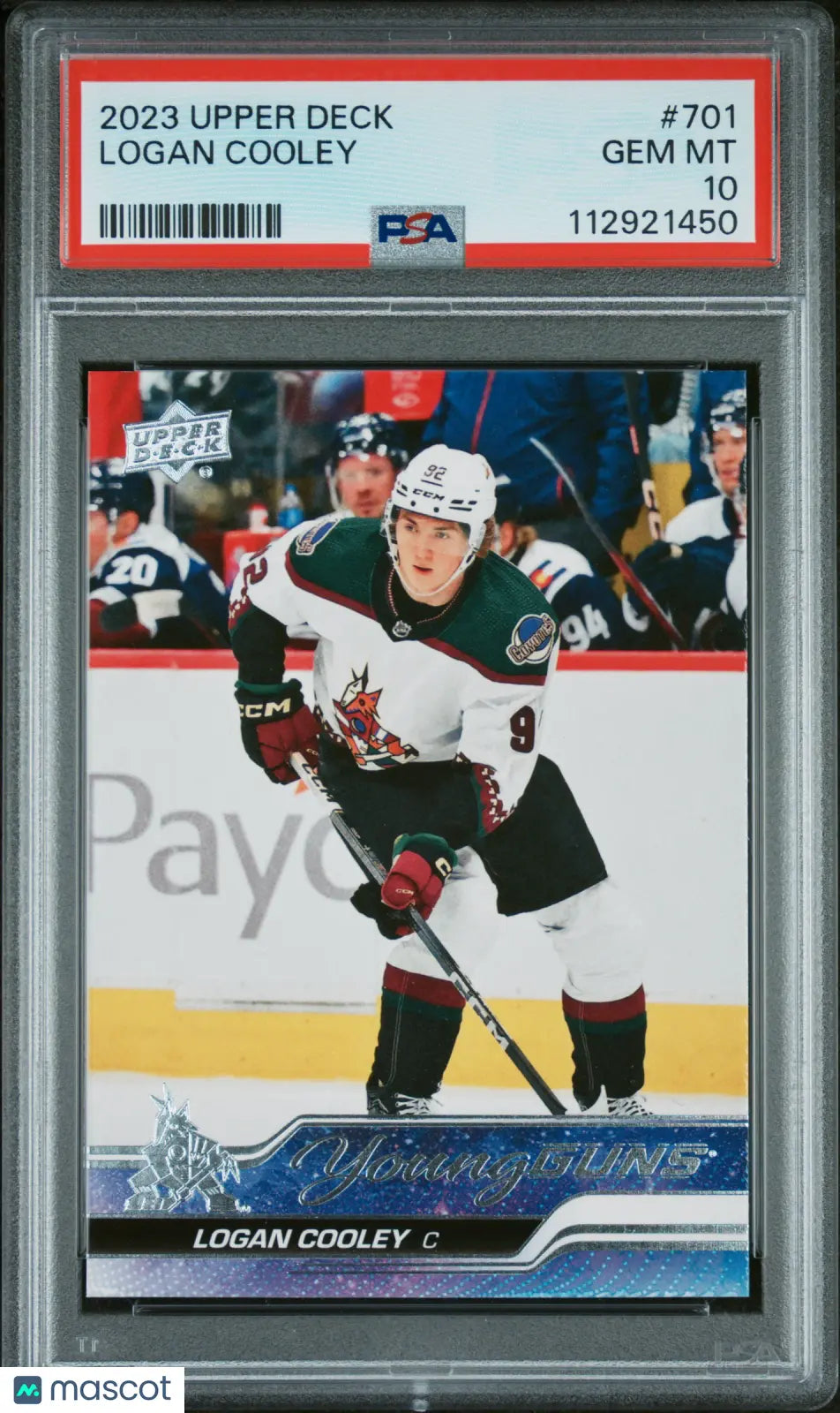 2023-24 Upper Deck Extended Series Logan Cooley Young Guns Rookie Card PSA 10 Gem Mint - Perfect for Hockey Collectors, Investors & Fans