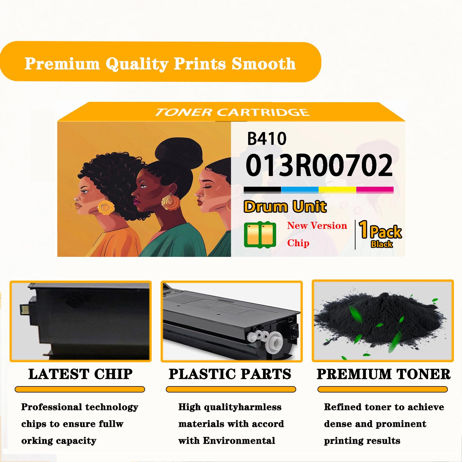 013R00702 Imaging Unit B410 with Chip - Compatible Replacement Drum for Xerox 013R00702 | Works with Xerox VersaLink B410 & B415 Printers | Ideal for Office Printing & High-Volume Document Production