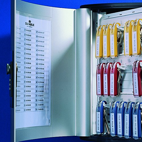 54-Key Wall Mount Key Cabinet with Combination Lock - Brushed Aluminum (11 x 11.75 x 4.625 Inches) - Secure Key Storage for Home, Office & Commercial Use