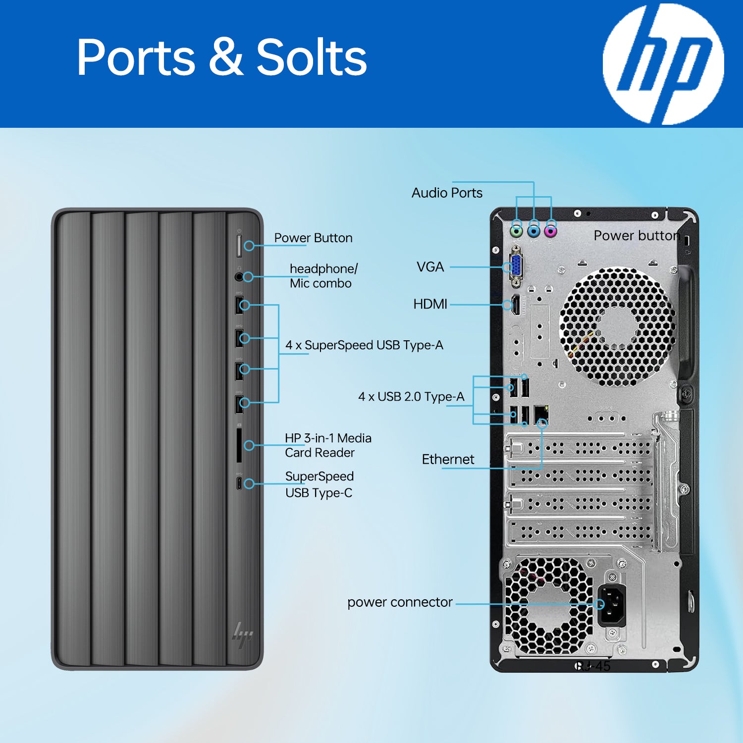 HP Envy Tower Desktop PC - Intel Core i7 Processor, 8GB RAM, 512GB SSD, Intel UHD Graphics, Windows 11 Home (Black) - Perfect for Home Office, Gaming & Multimedia
