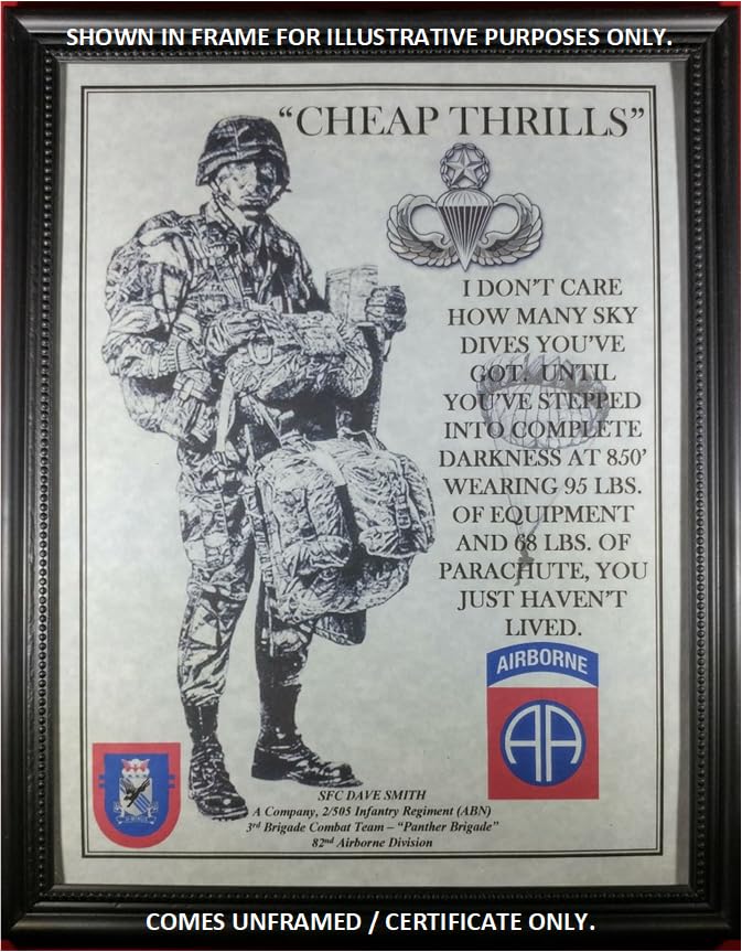 Personalized US Army Airborne Paratrooper 82nd Airborne Division Patch - Vintage Military Collectible for Veterans & History Enthusiasts | Perfect for Jackets, Backpacks & Display Cases