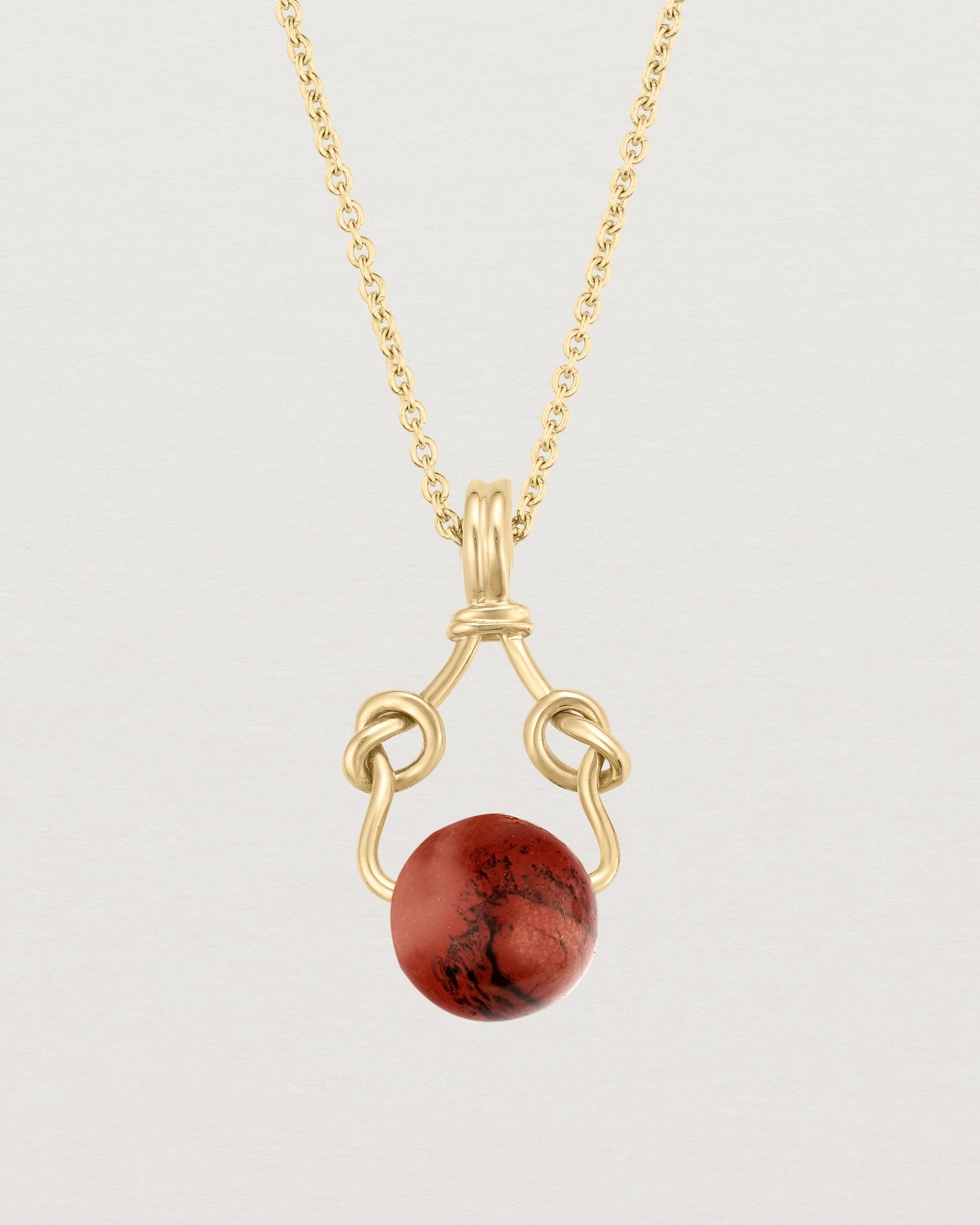 Enso Necklace with Natural Jasper Stone - Handmade Zen Jewelry for Meditation, Yoga & Spiritual Healing | Perfect for Mindful Gifts & Boho Fashion
