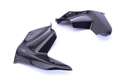 Best Carbon Fiber Knee Fairing Inserts for Ducati Multistrada 1200 (2010-2013) | Plain Weave Design | Motorcycle Protection & Style Upgrade for Adventure Riding