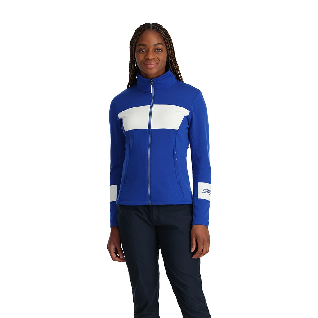 Spyder Women's Speed Full Zip Fleece Jacket - Lightweight Warm Winter Outerwear for Running, Hiking & Outdoor Activities