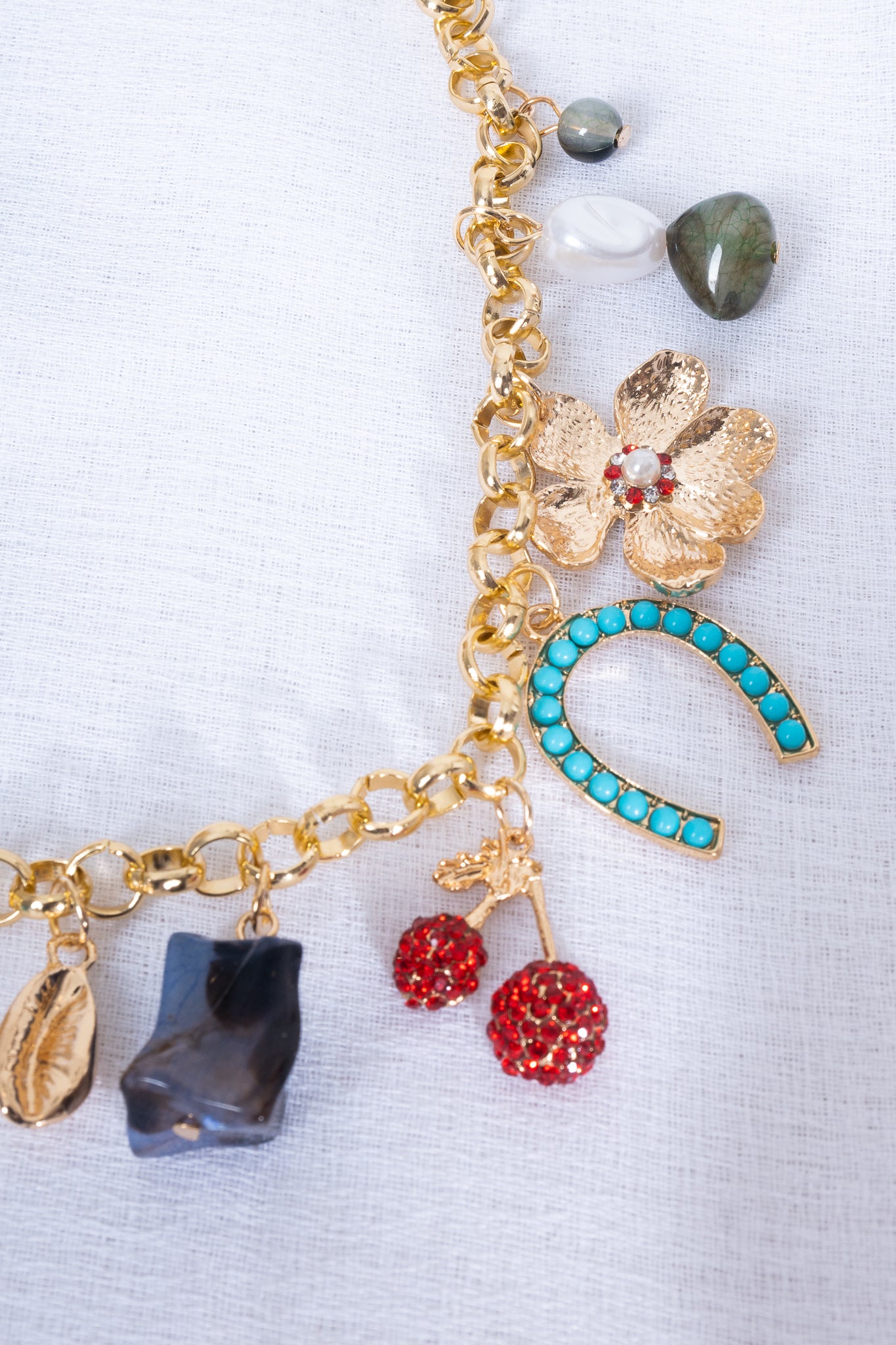 8 Other Reasons Multi Charm Necklace - Elegant Layered Pendant Necklace for Women, Perfect for Daily Wear, Date Night & Special Occasions