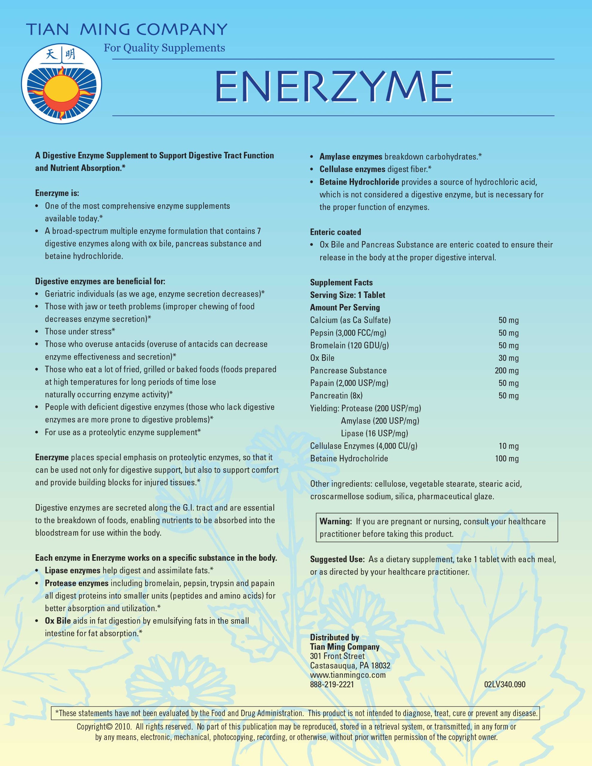 ENERZYME Digestive Enzyme Supplement (90 Tablets) - Supports Gut Health & Digestion for Men & Women - Ideal for Bloating Relief & Nutrient Absorption After Meals
