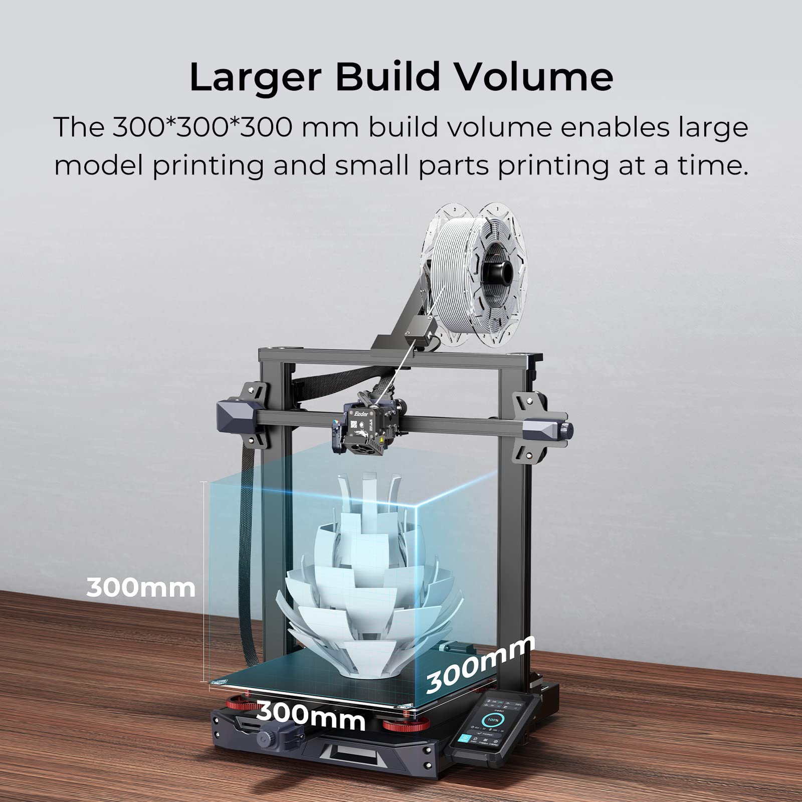 Creality Ender 3 S1 Plus 3D Printer with CR Touch Auto-Leveling | Sprite Direct Extruder & Dual Z-Axis | Large Build Volume 11.8x11.8x11.8in | Perfect for Home DIY, Prototyping & Hobby Projects