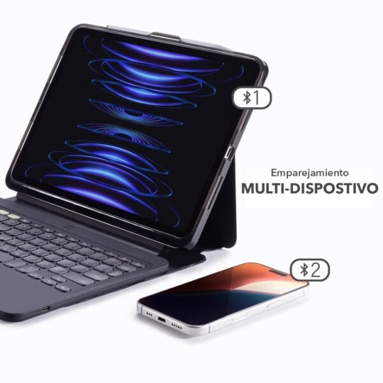 ZAGG Pro Keys 2 Wireless Keyboard for iPad Air 11 (M2 Chip) - Slim Bluetooth Keyboard with Backlit Keys for Work, Travel & Home Office Use