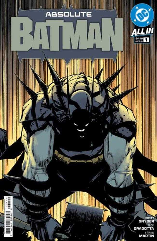 Absolute Batman #1 4th Print Cover A by Nick Dragotta - Rare DC Comics Collectible for Superhero Fans & Comic Book Enthusiasts - Perfect for Display, Gifts & Investment Collections