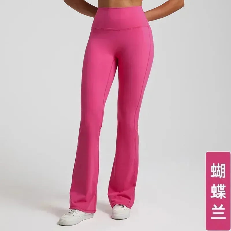 Women's Low Rise Flare Yoga Pants - High Waisted Wide Leg Athletic Leggings for Sports, Fitness & Dance | Perfect for Gym, Running, Outdoor & Casual Wear