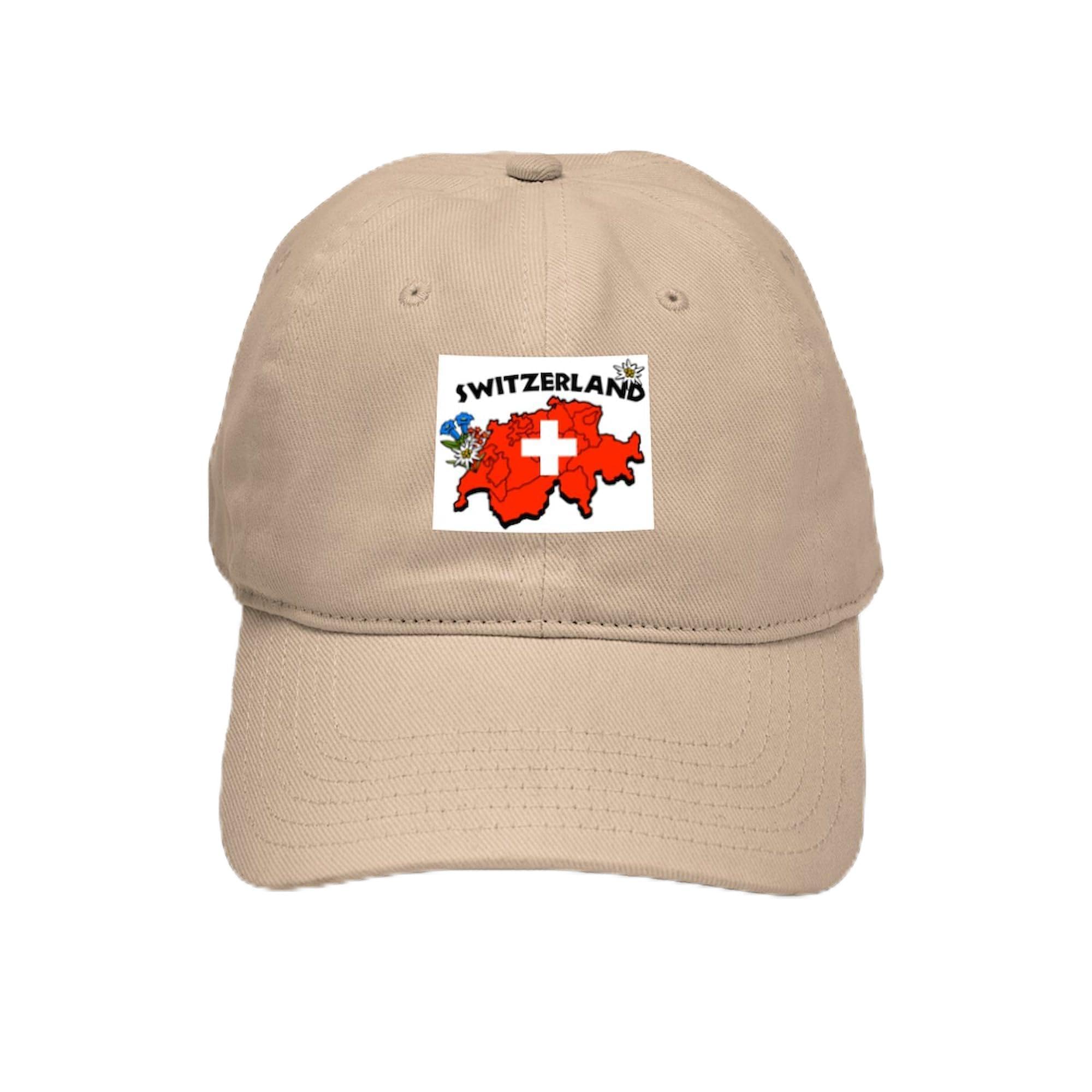 Swiss Flag Baseball Cap - Adjustable Embroidered Hat for Men & Women - Perfect for Hiking, Travel & Outdoor Adventures