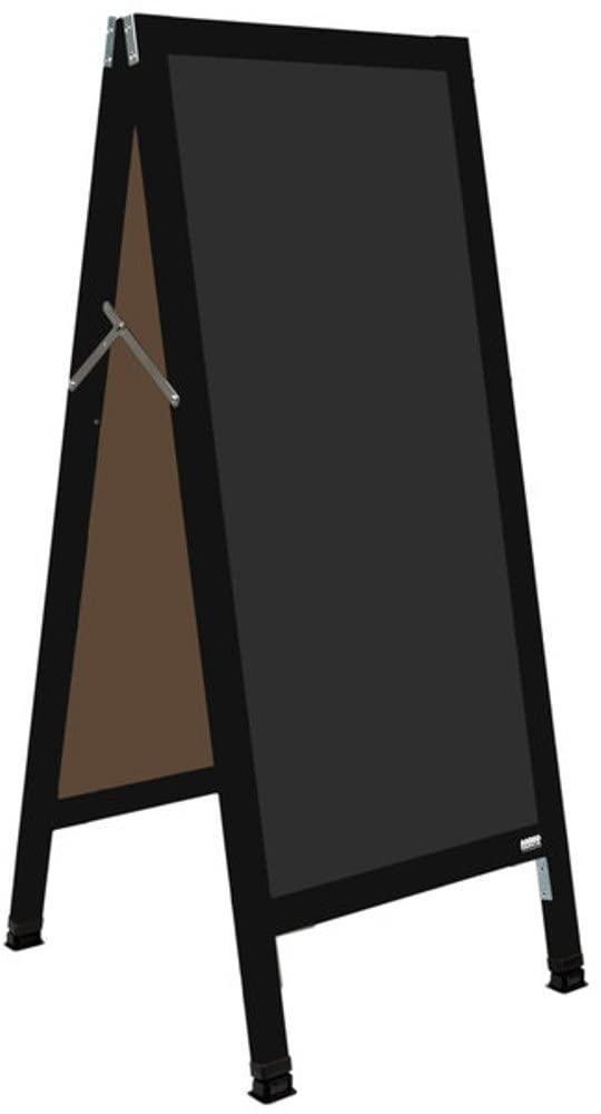 Aarco BA-3B Black A-Frame Sidewalk Sign Board - 42