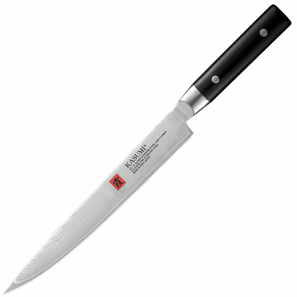 10-Inch Stainless Steel Slicing Knife - Professional Chef Knife for Meat, Bread & Vegetables - Perfect for Kitchen, BBQ & Food Prep