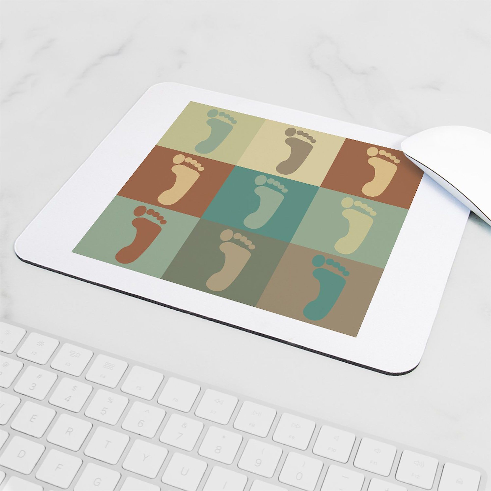 Non-Slip Rubber Gaming Mouse Pad with Podiatry Pop Art Design - Perfect for Office, Home & Gaming Setup | CafePress