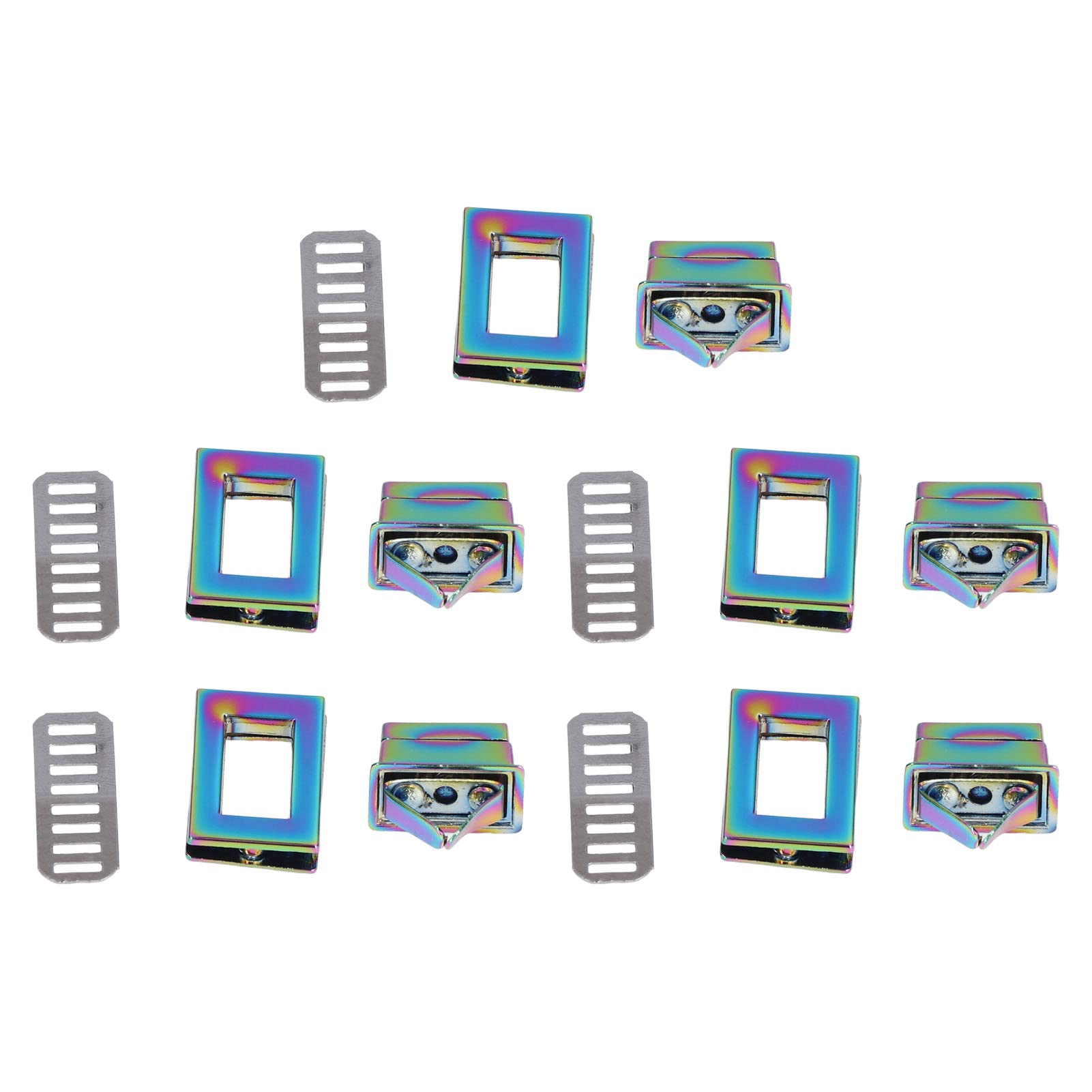 BestYiJo 5-Pack Colorful Square Twist Locks - Secure Hardware for DIY Shoulder Bags, Purses & Handbags - Perfect for Crafting, Fashion Accessories & Custom Bag Making