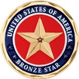 MEDALS OF AMERICA Bronze Star Challenge Coin - Military Collectible & Gift for Veterans, Established 1976 | Perfect for Display, Commemoration & Military Appreciation Events