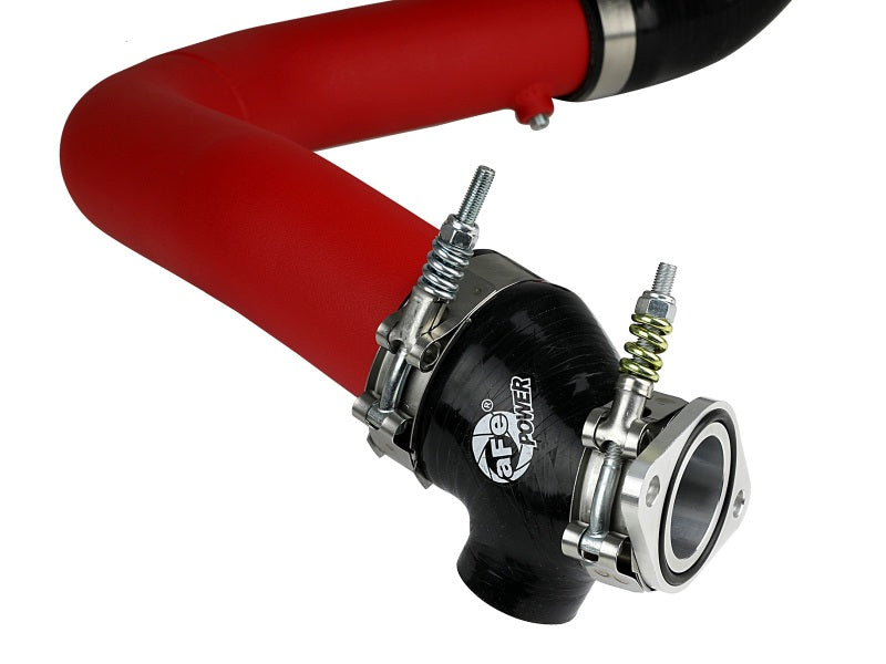 aFe BladeRunner 2.5in Aluminum Hot Side Charge Pipe for 2015-2020 Subaru WRX 2.0T - Red | Performance Boost & Turbo Upgrade | Perfect for Racing & Street Tuning