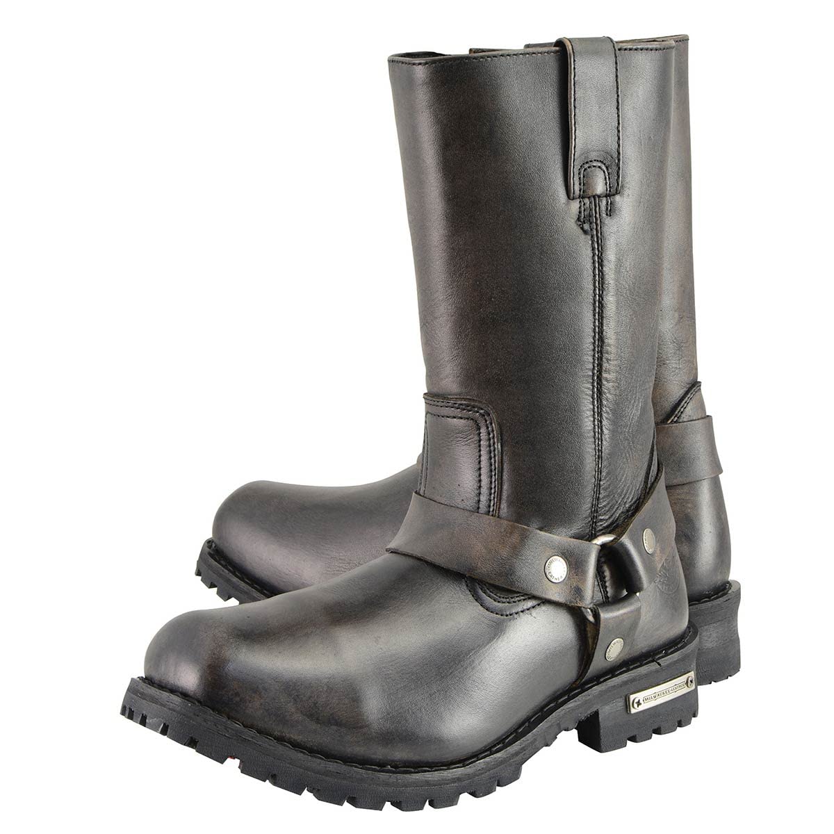 Milwaukee Leather Men's Premium Classic Motorcycle Boots - 11.5W - Durable & Comfortable Riding Boots for Harley, Cruiser & Adventure Bikes