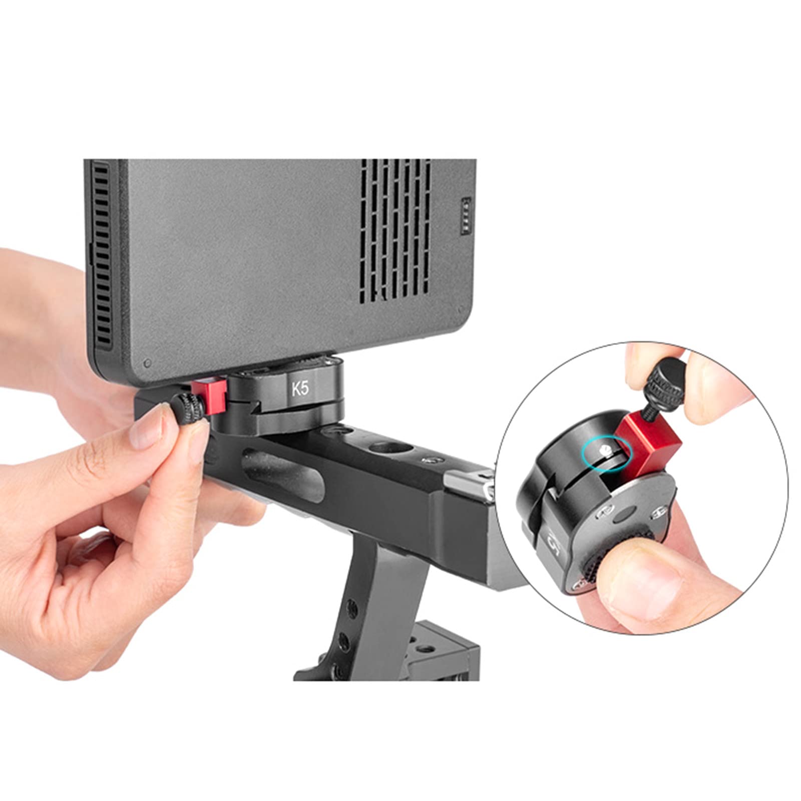 **Quick Release Plate Clamp for Camera Stabilizers & Tripods - Gimbal Lock Mount Base Adapter for DSLR, Camcorders - Perfect for Vlogging, Filmmaking & Photography**