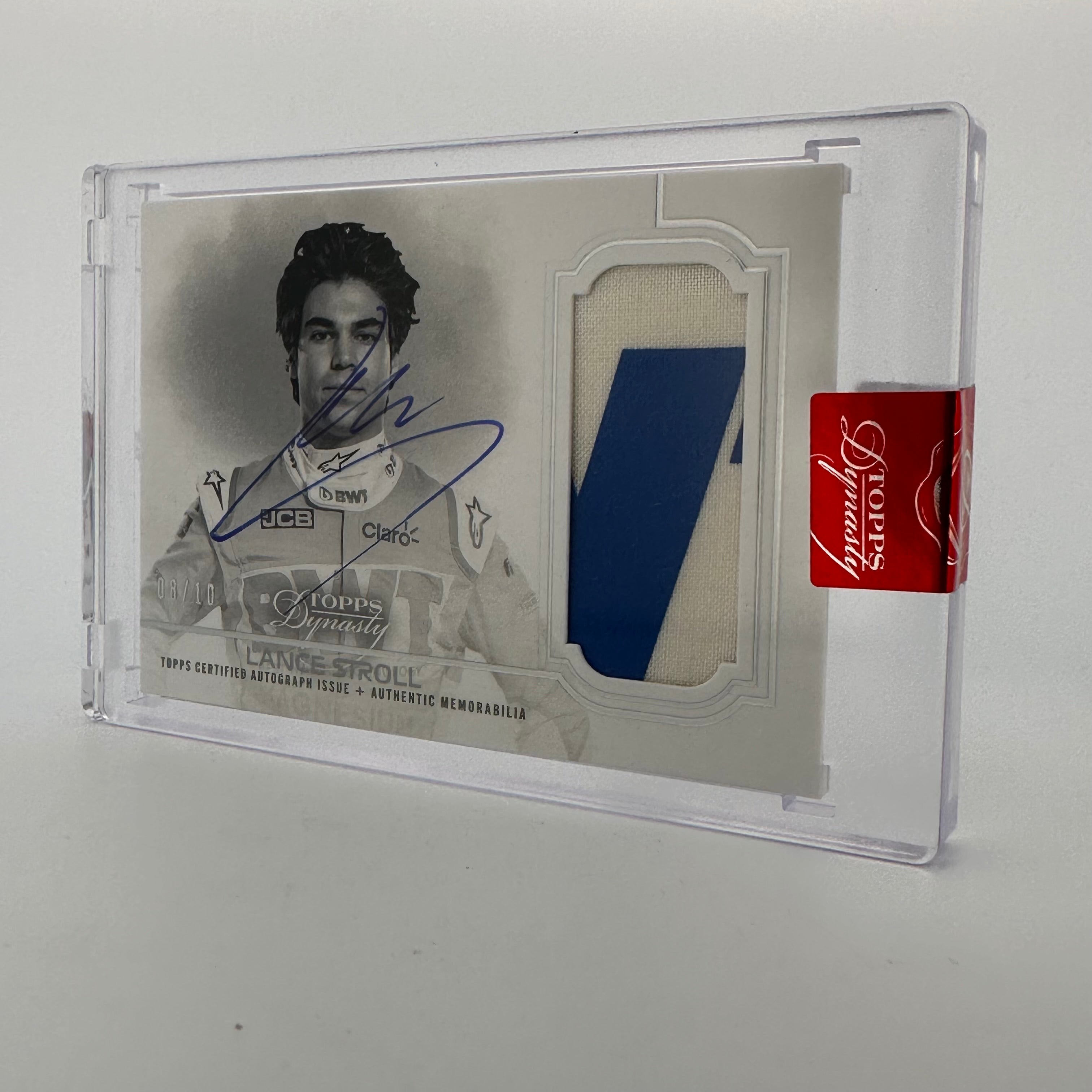 2020 Dynasty Lance Stroll #DAP LS Silver Autograph Patch - Perfect for F1 Collectors and Racing Memorabilia Displays