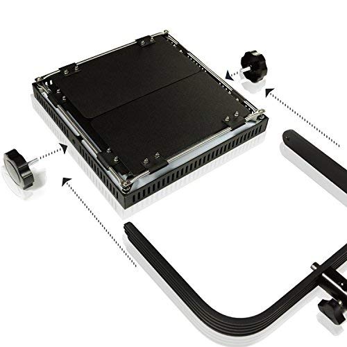 2-Pack LED 600 Photography Lighting Panel with Digital Display - Adjustable Brightness Continuous Video Light for Studio, YouTube & TikTok Videos - Perfect for Portrait, Product & Live Streaming Photography (AGG2382)