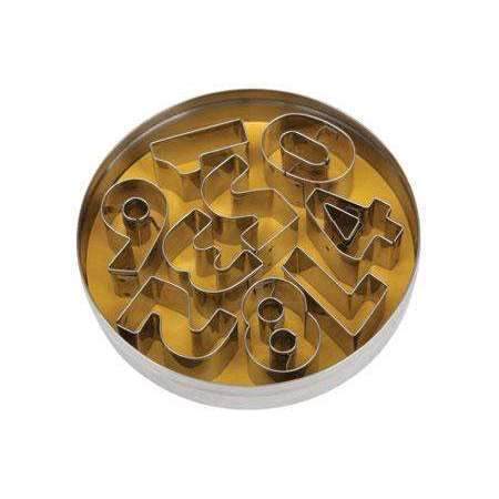 Premium Plain Number Cutters Set for Baking, Cake Decorating, and DIY Crafts – Stainless Steel Cookie Cutters for Perfect Shapes