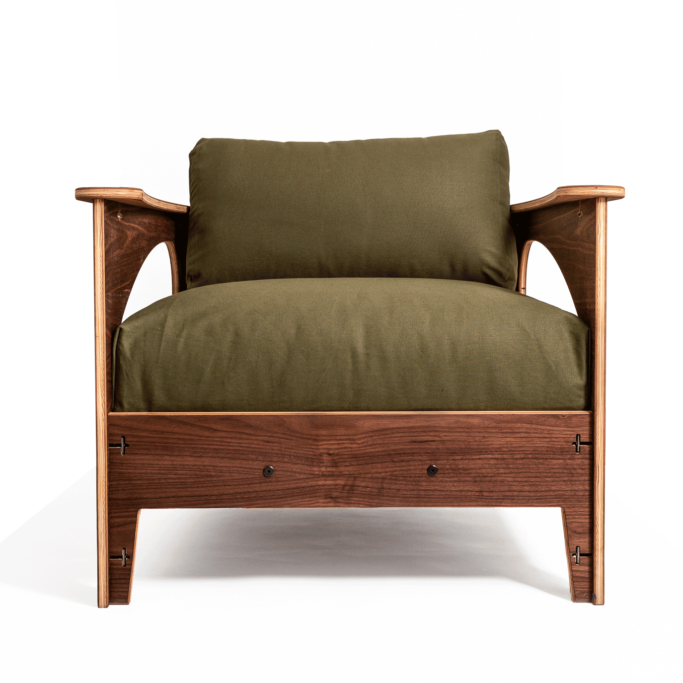 Premium Walnut Plywood Chair - Modern, Durable & Stylish Dining or Office Seating for Home & Workspace